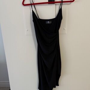 Lux Black Asymmetrical Dress